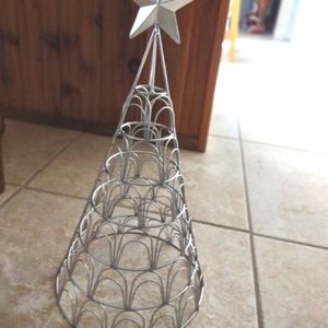 Spiral Christmas tree card holder